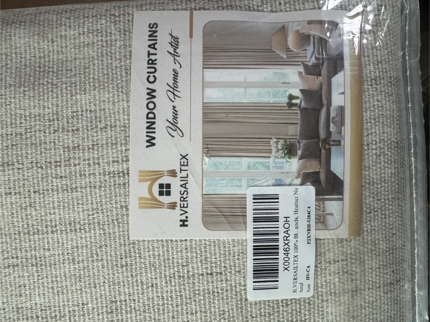 H.VERSAILTEX 100% Blackout Chenille Curtains - Heather Natural - photo 2