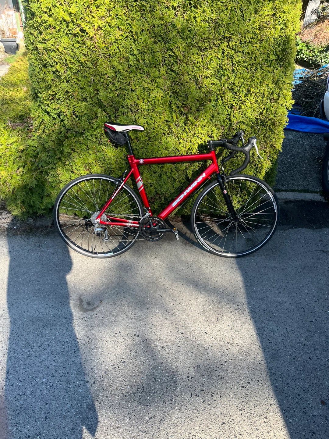 Red Schwinn Road Bicycle