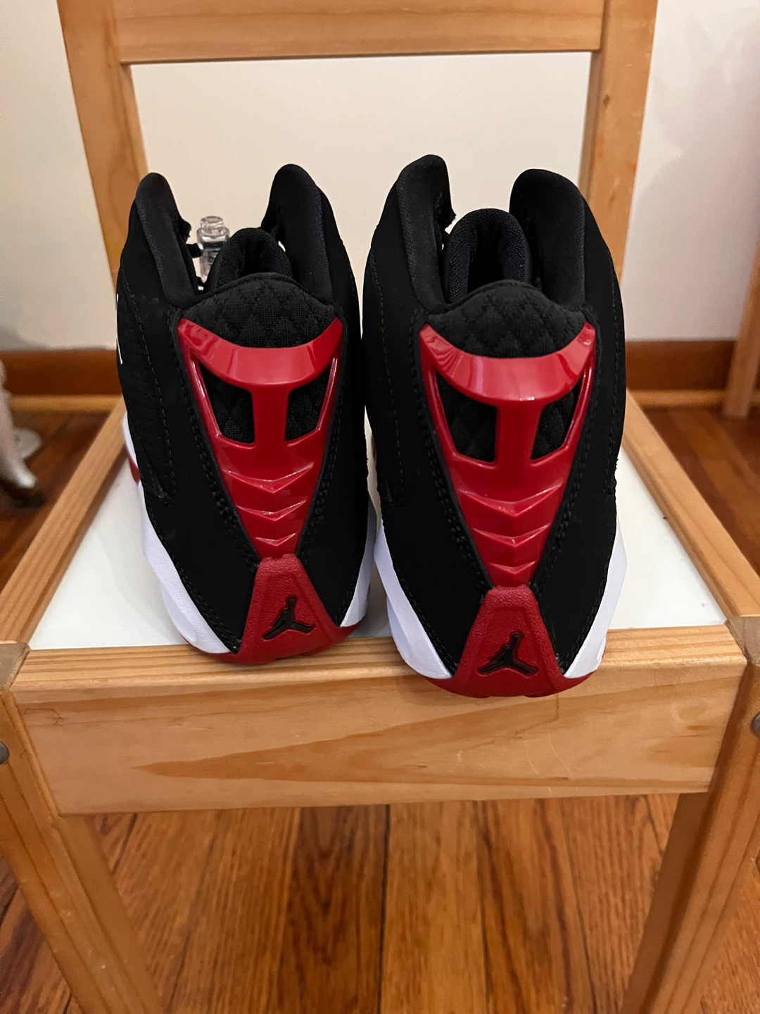 Jordan Black Red Basketball Shoes 5.5Y - photo 4