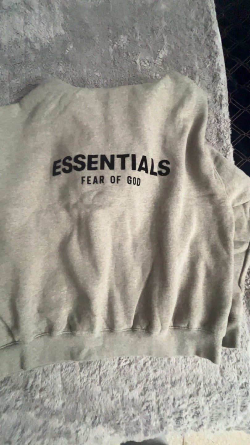 🔥 ESSENTIALS Hoodie – Dark Oatmeal (Size M) 🔥 - photo 3