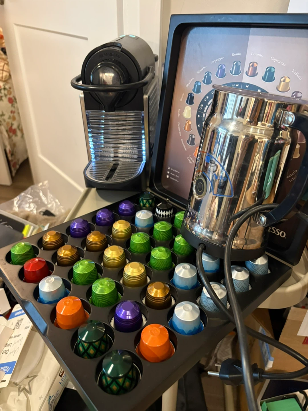 Nespresso original Coffee Machine with Aeroccino Milk Frother