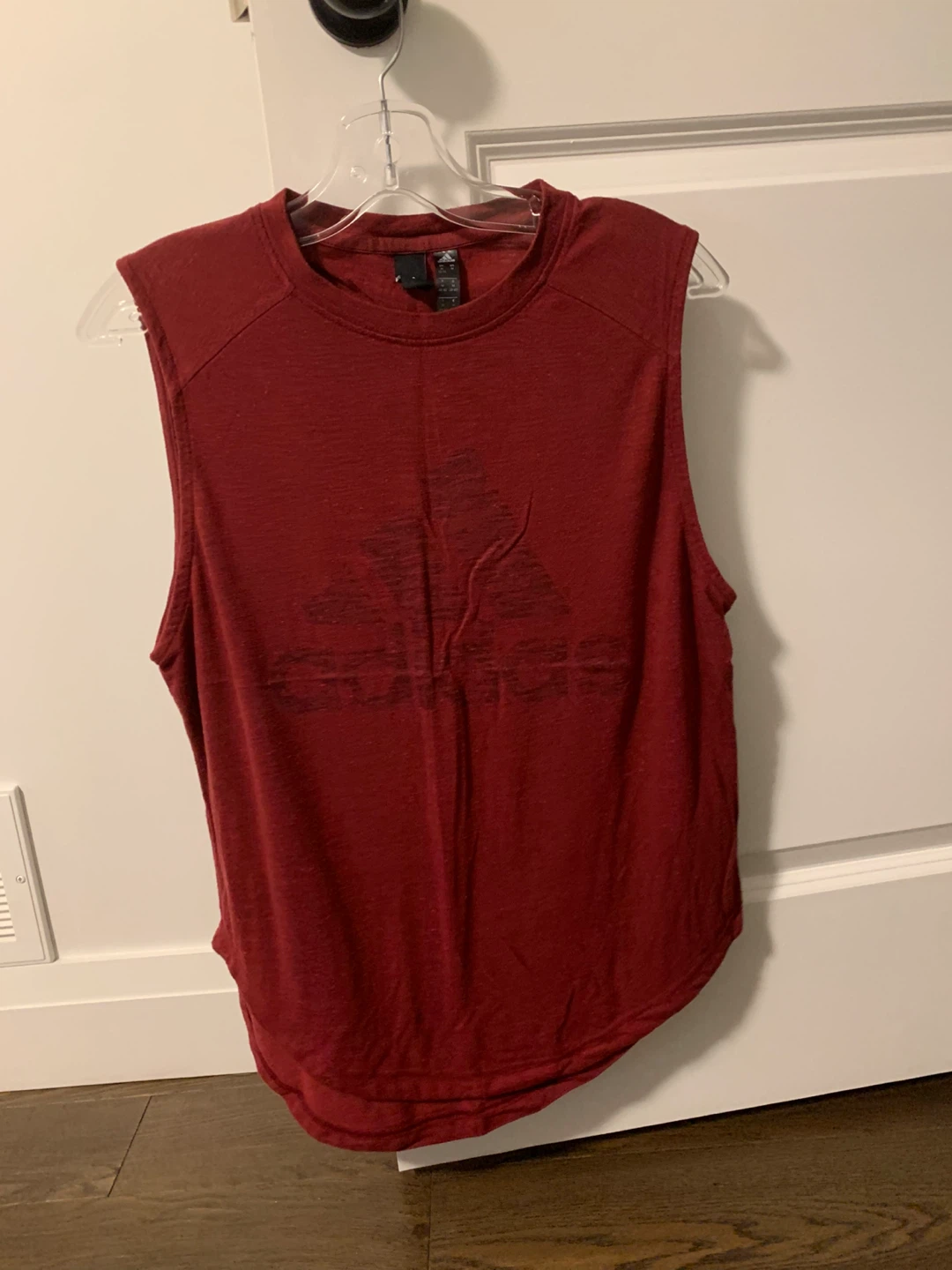 Adidas Sleeveless Tank Top - Medium - Burgundy