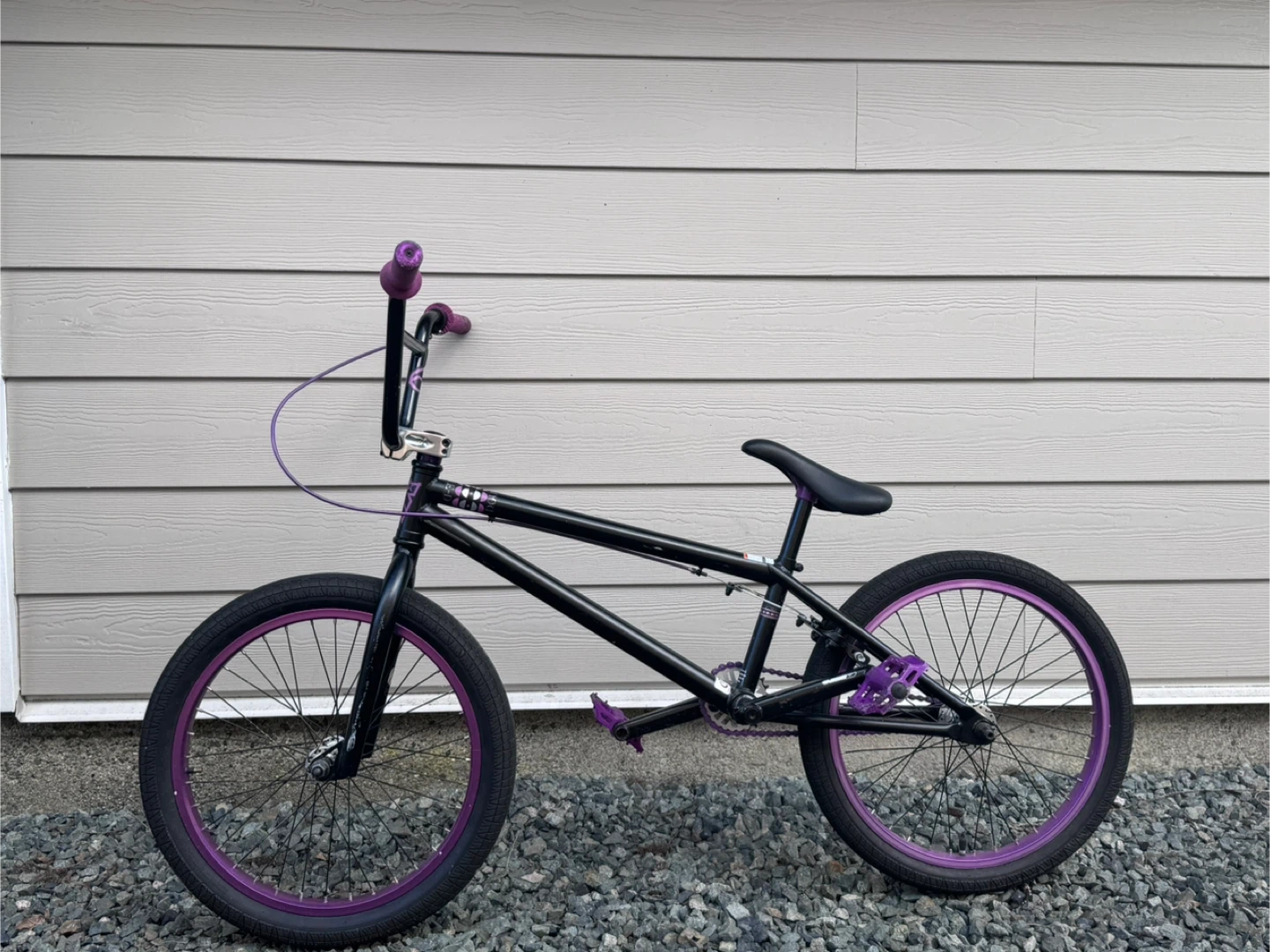 Black and Purple BMX Bike - photo 5
