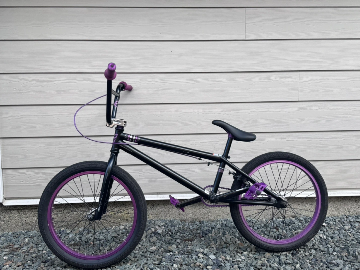 Black and Purple BMX Bike - photo 2