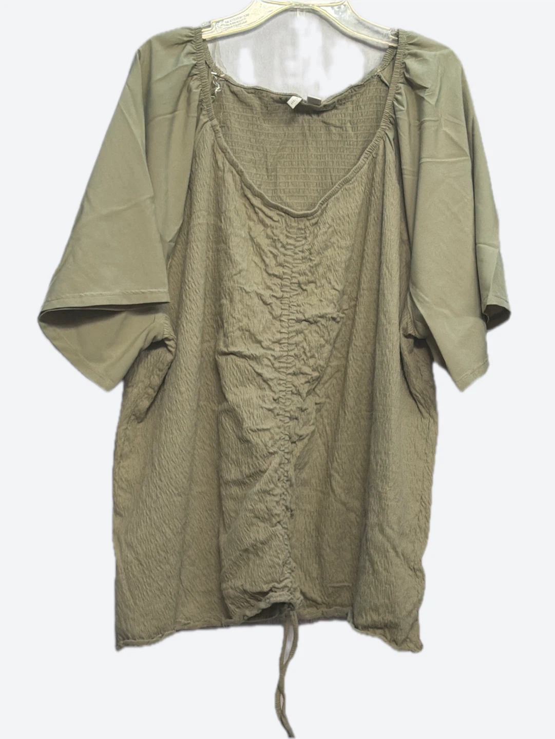 Women's Plus Size Smocked Top