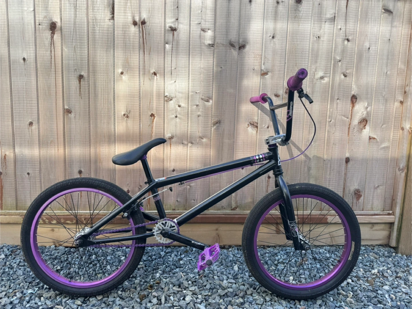 BMX Bike - Black with Purple Accents - photo 5