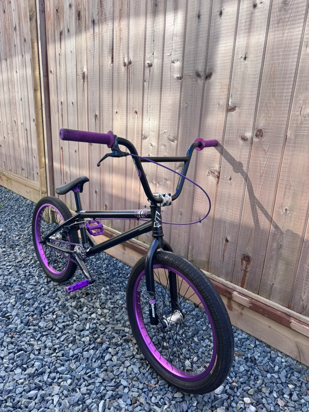 BMX Bike - Black with Purple Accents