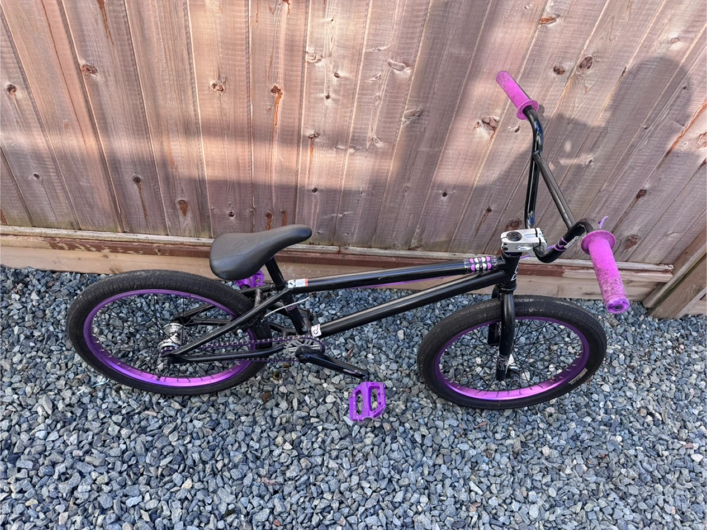 BMX Bike - Black with Purple Accents - photo 3