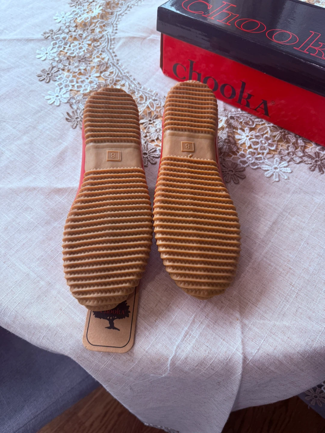 Chooka Red Duck Boots - Size 8 - photo 4
