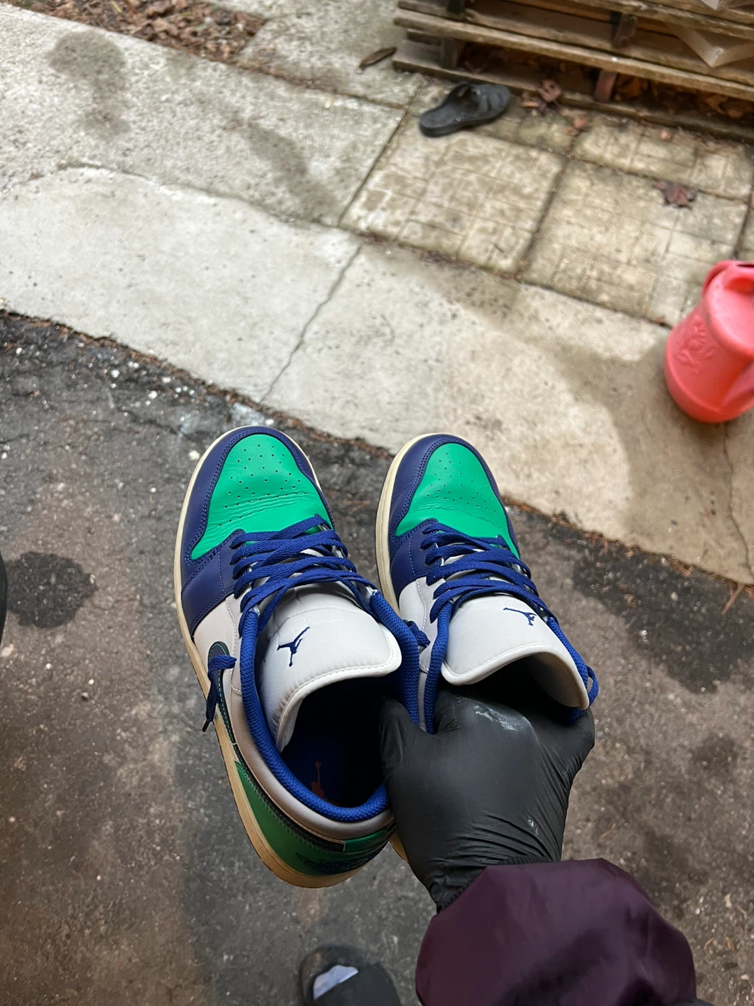 Nike Air Jordan 1 Low Royal Green Sneakers - photo 2