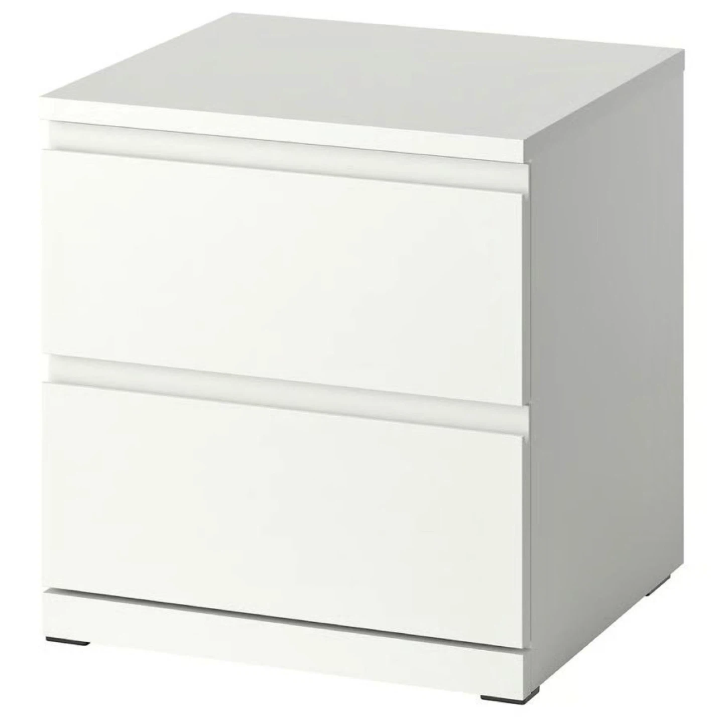 2 IKEA STORKLINTA Nightstands - White, 2 Drawers - photo 4