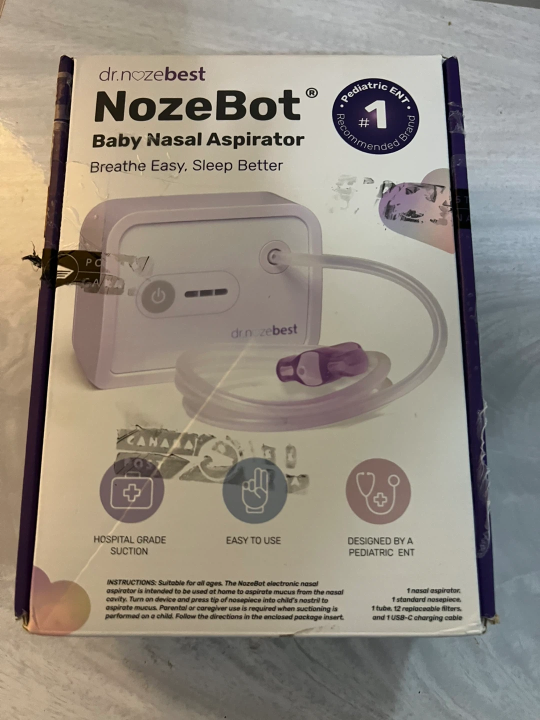 dr.nozebest NozeBot Baby Nasal Aspirator