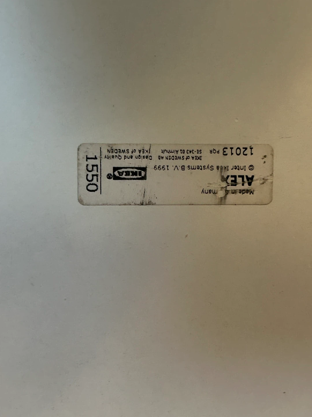 White IKEA Alex style drawer units - photo 4