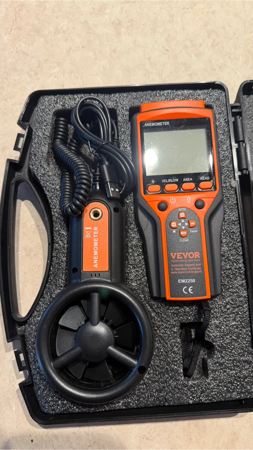 Vevor EM2250 Anemometer Kit with Case