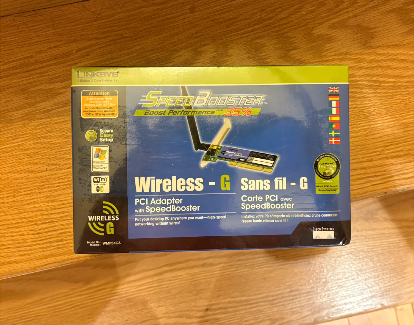Linksys Wireless-G PCI Adapter with SpeedBooster WMP54GS