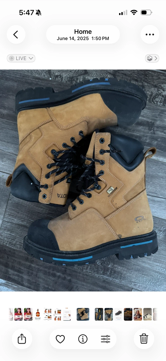 Dakota waterproof Work Boots size 9