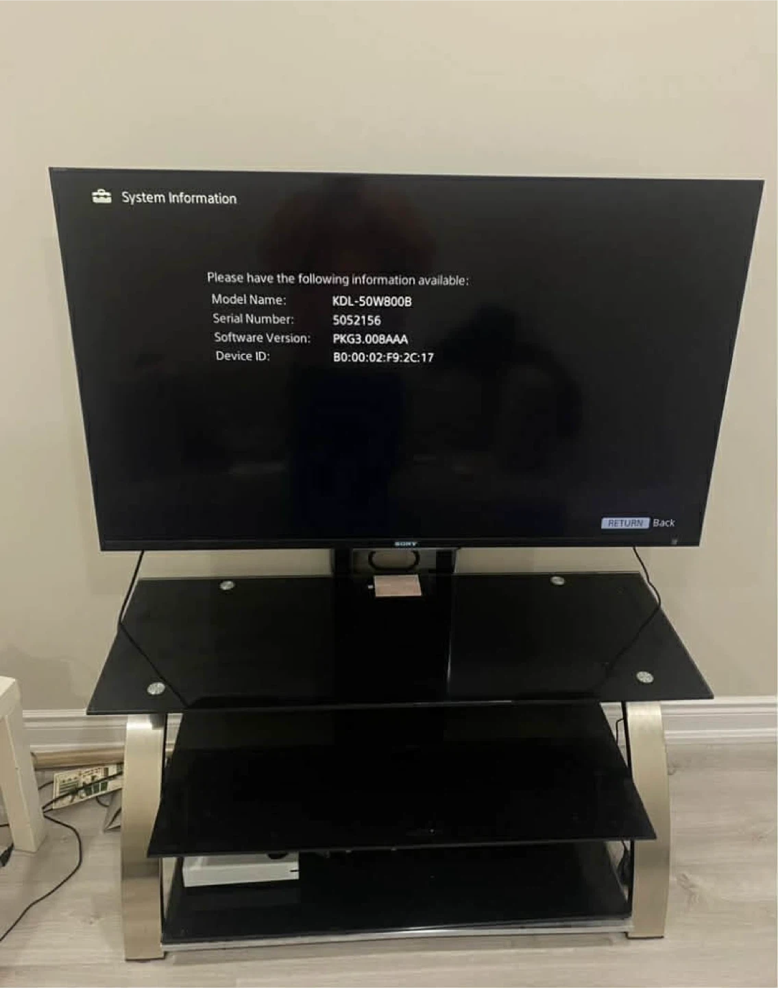 TV with TV stand