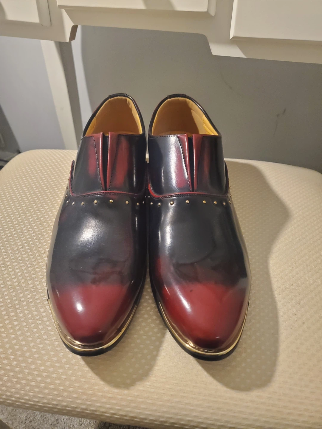 Men's Red and Black Oxford Dress Shoes - photo 2