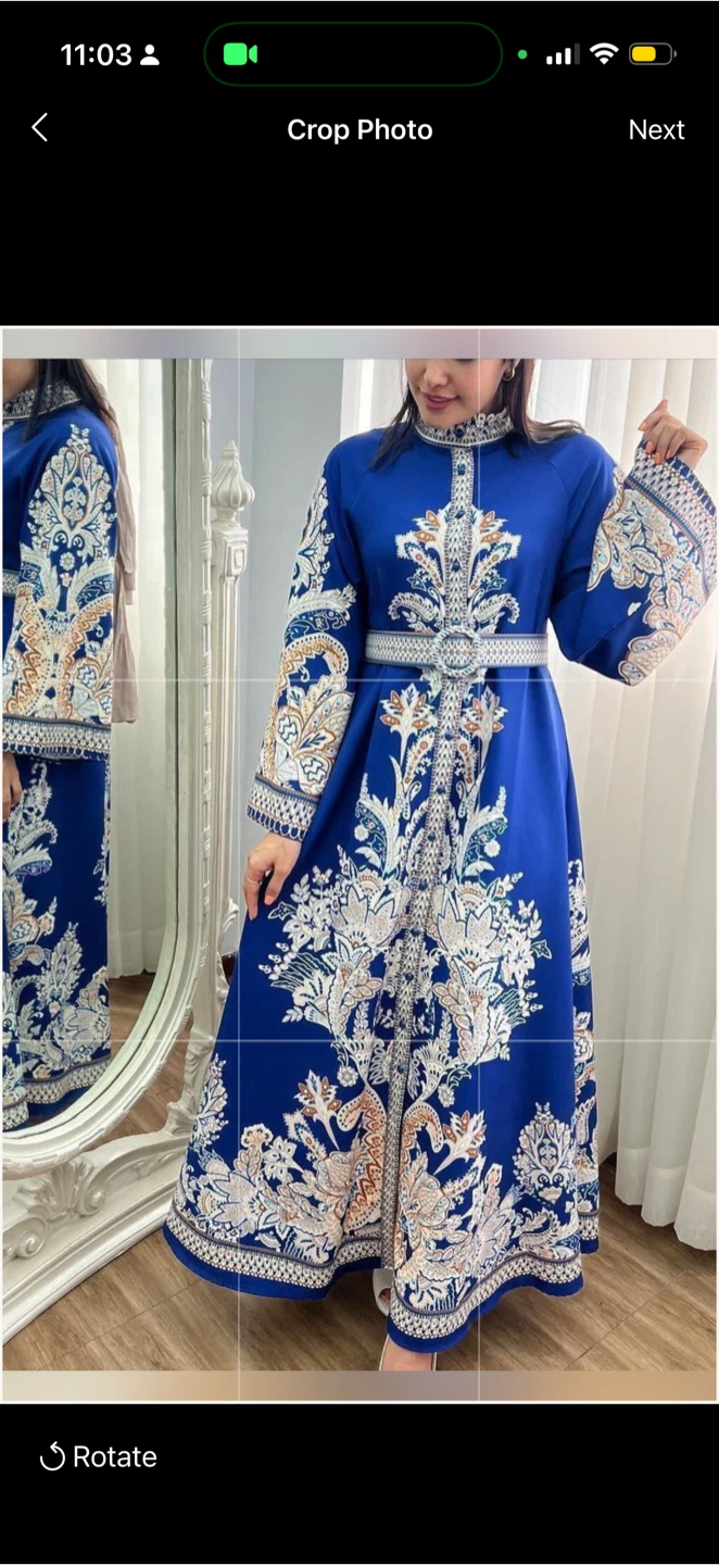 Blue Paisley Maxi Dress with Belt Zimmerman style