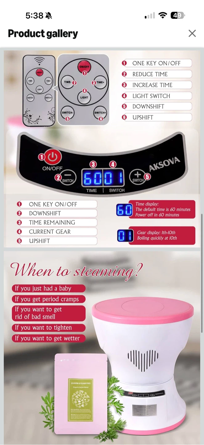 AKSOVA Steam Seat Kit – New Open Box $100 - photo 3