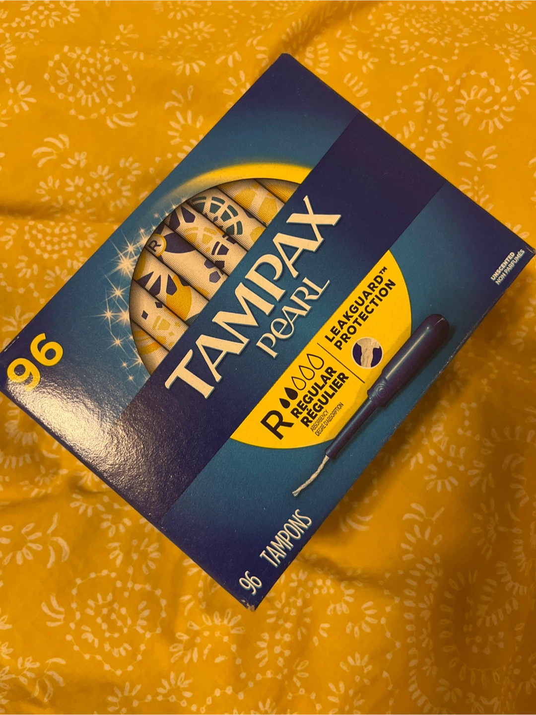 Unopened, new Tampax Pearl Tampons - 96 count