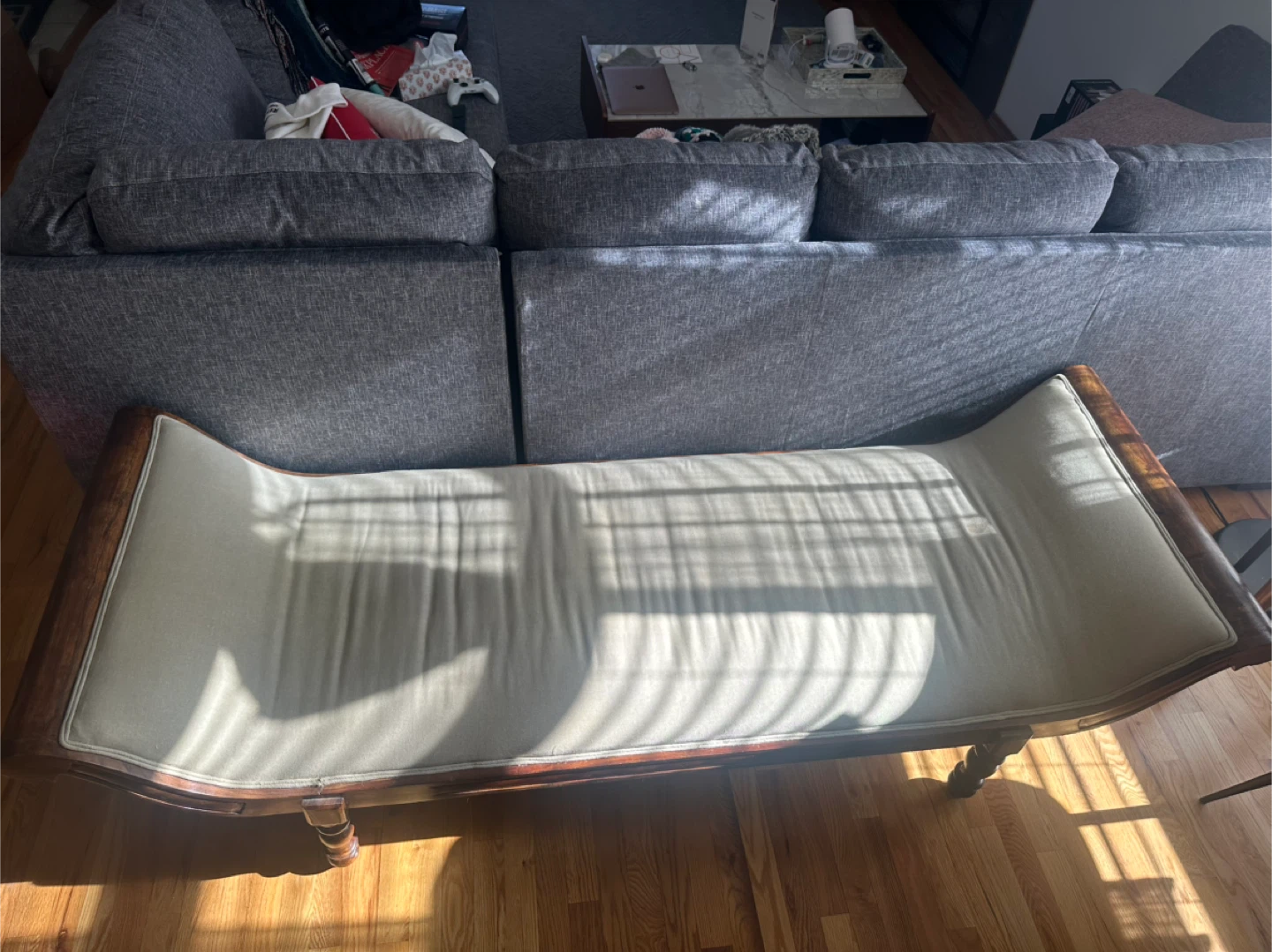 Vintage Chaise Lounge Bench - photo 2