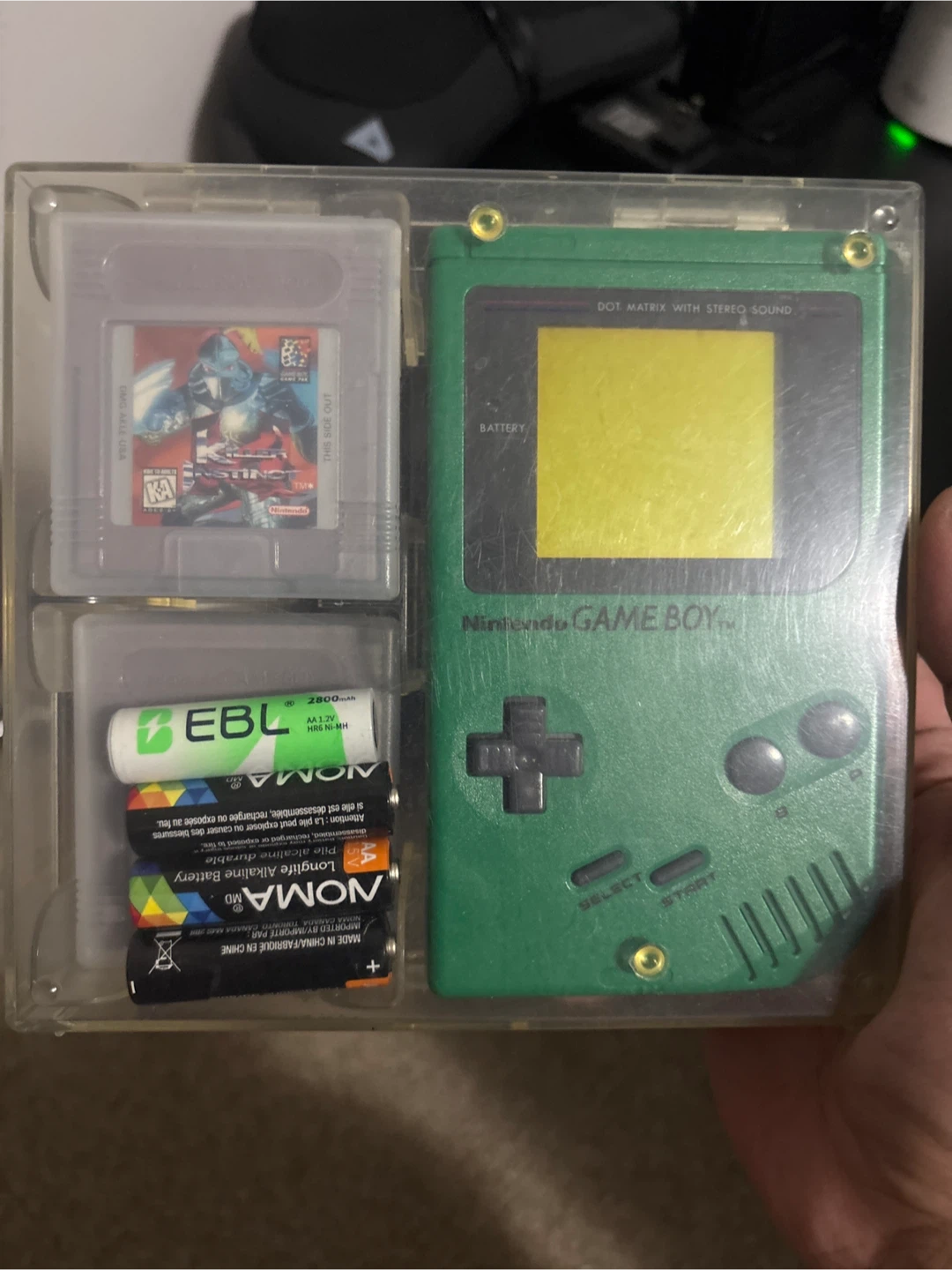 Nintendo Game Boy with Killer Instinct game and batteries