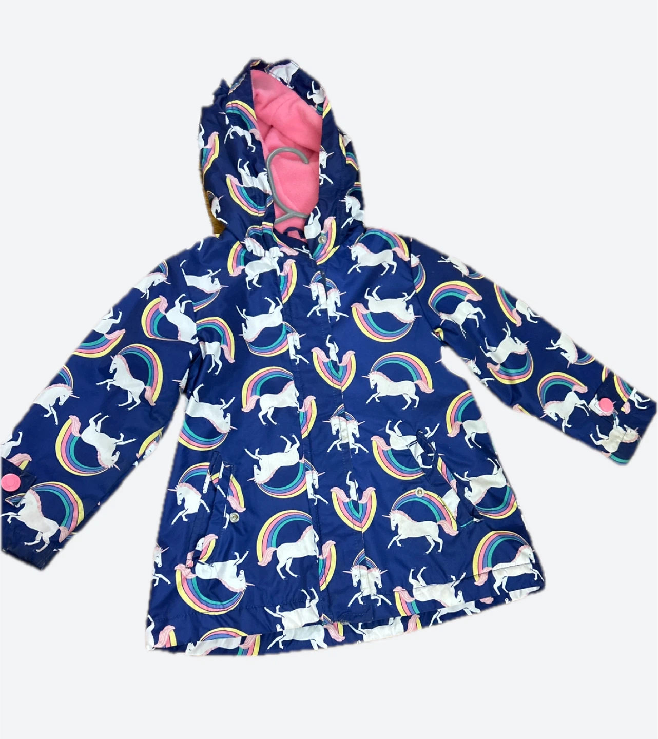 Kids Unicorn Rainbow Rain Jacket