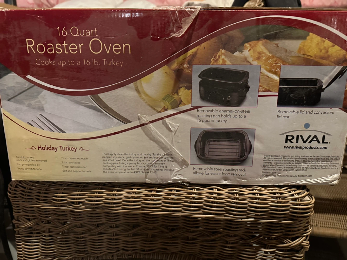 Brand New Rival 16 Quart Roaster Oven (Never Used) - photo 2