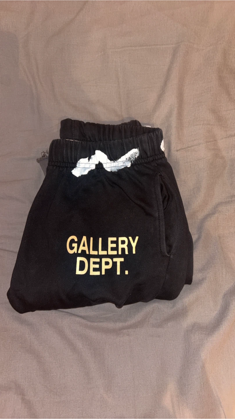 Gallery Dept. Black Paint Splatter Sweatpants Size S