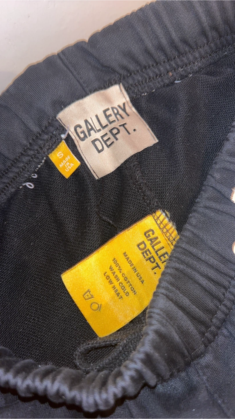 Gallery Dept. Black Paint Splatter Sweatpants Size S - photo 3
