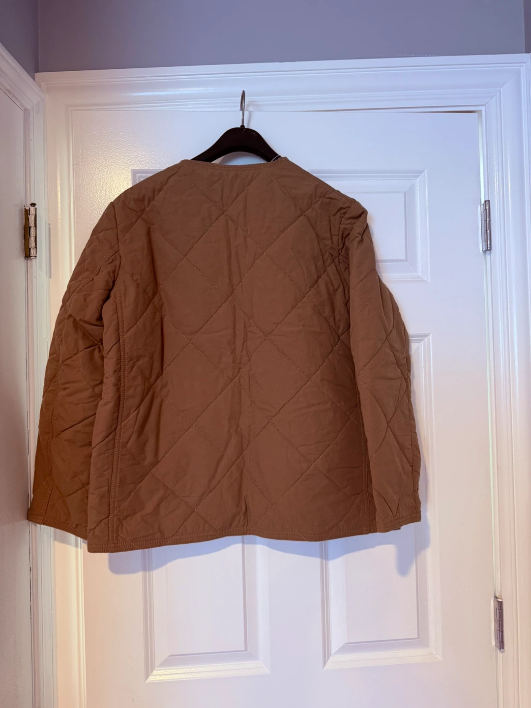 Two Quilted Snap Front Jacket - Tan and brown - photo 3