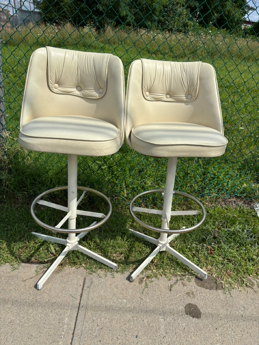 Midcentury Admiral Swivel Bar Stools