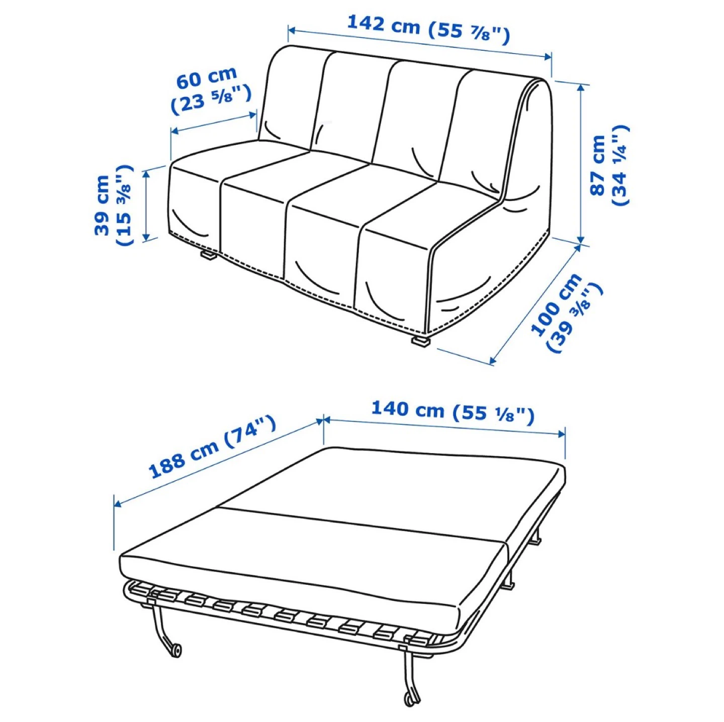 IKEA LYCKSELE LÖVÅS Sofabed - photo 4