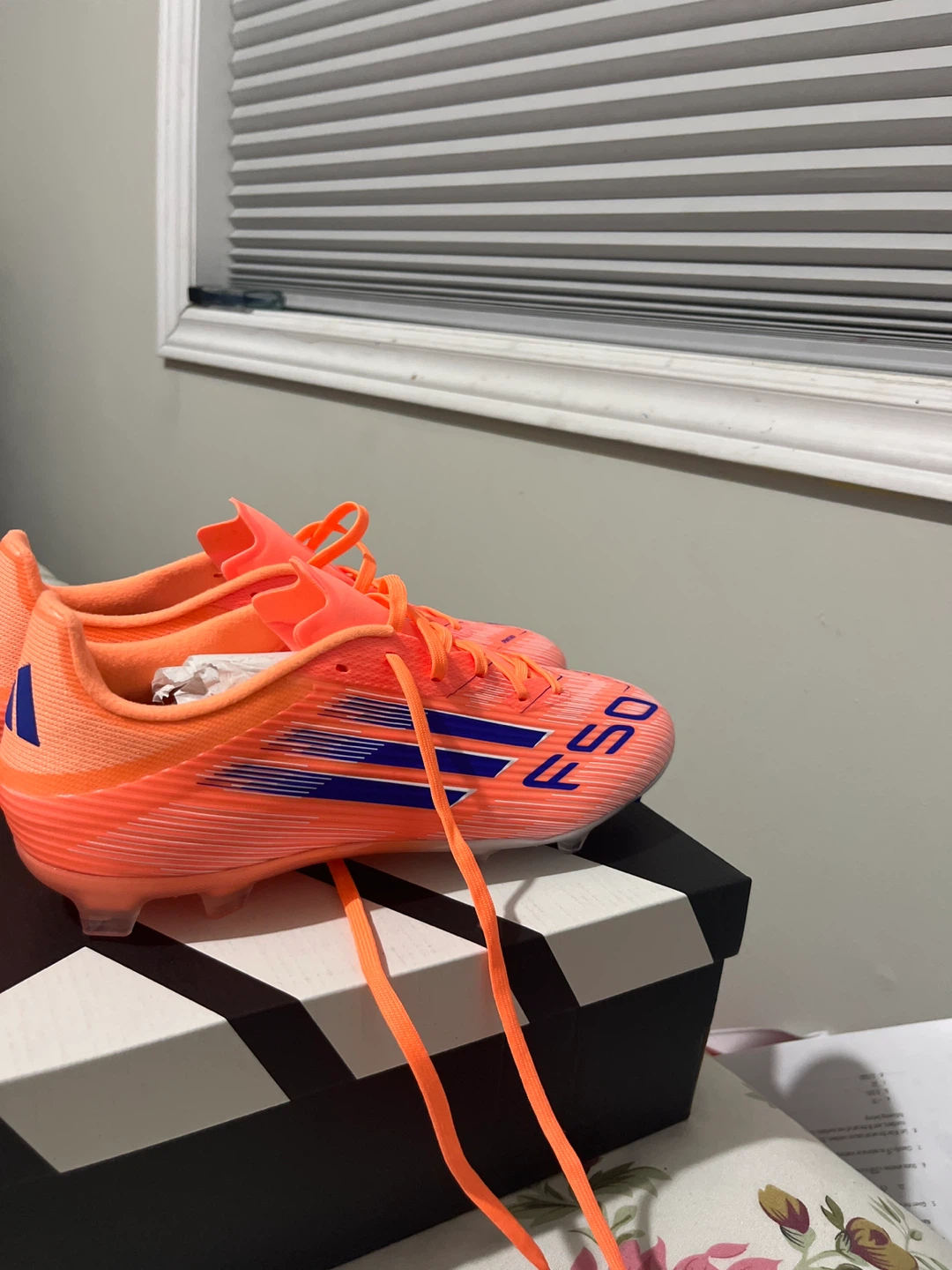 Adidas X Speedflow Soccer Cleats - Size 8.5 - Orange/Blue