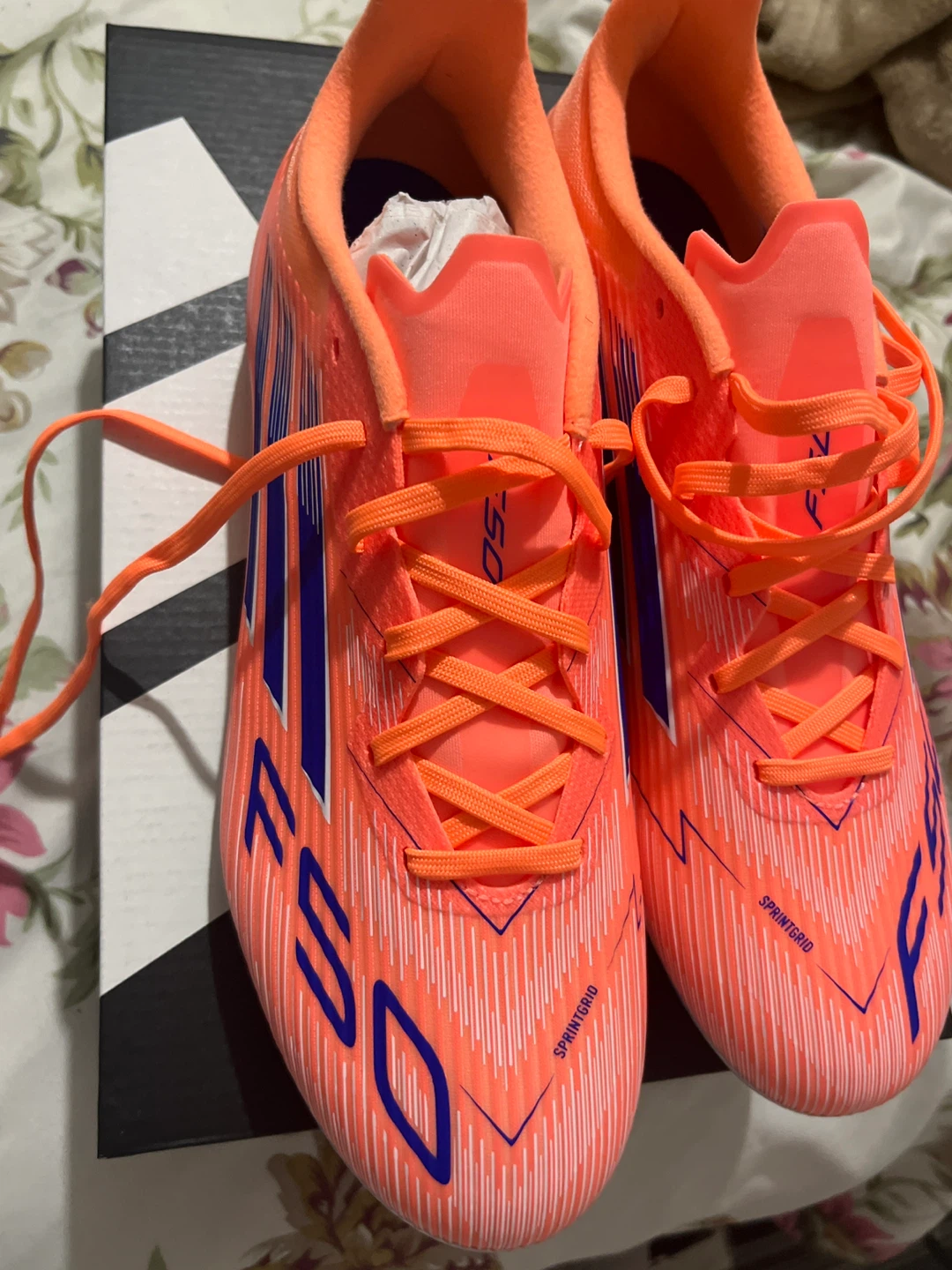 Adidas X Speedflow Soccer Cleats - Size 8.5 - Orange/Blue - photo 4