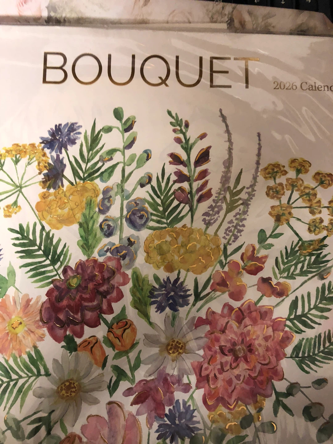 NIQUEA.D Bouquets 2026 Spiral Wall Calendar