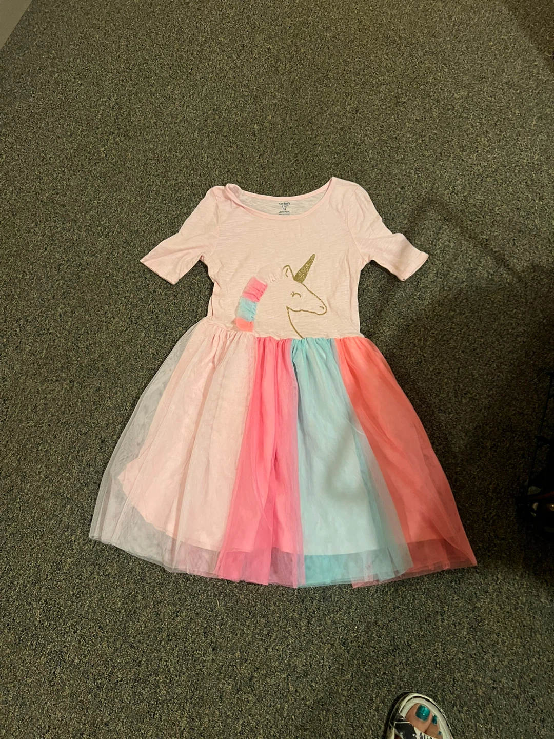Carter's Unicorn Tulle Dress - Pink