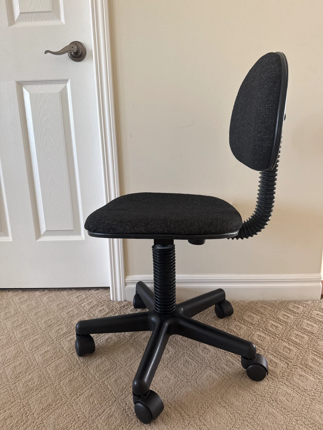 Black Fabric Office Chair - photo 2