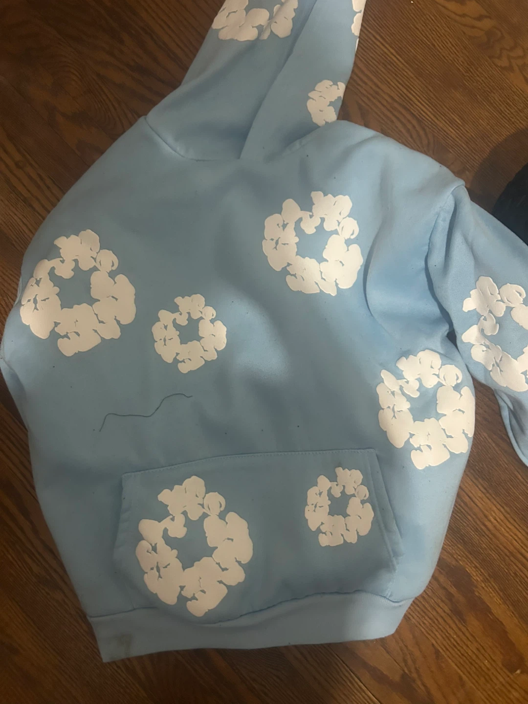 Denim tear hoodie taking offers