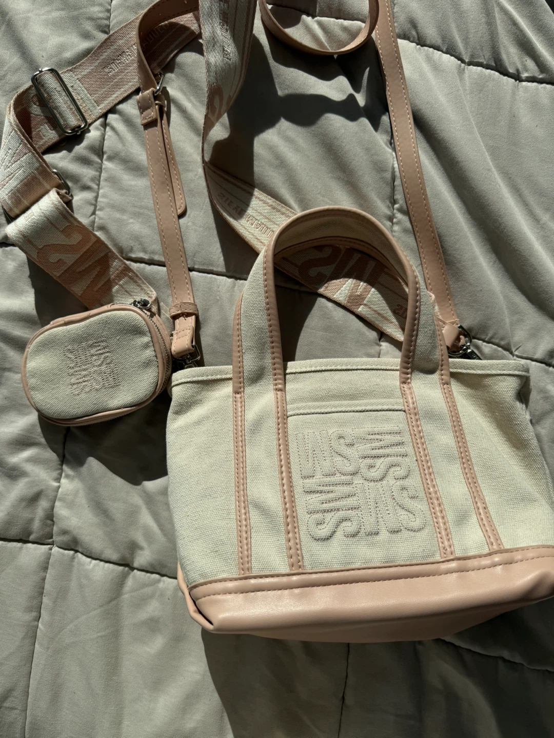 Steve Madden Pink Canvas Crossbody/Sling Bag - photo 2