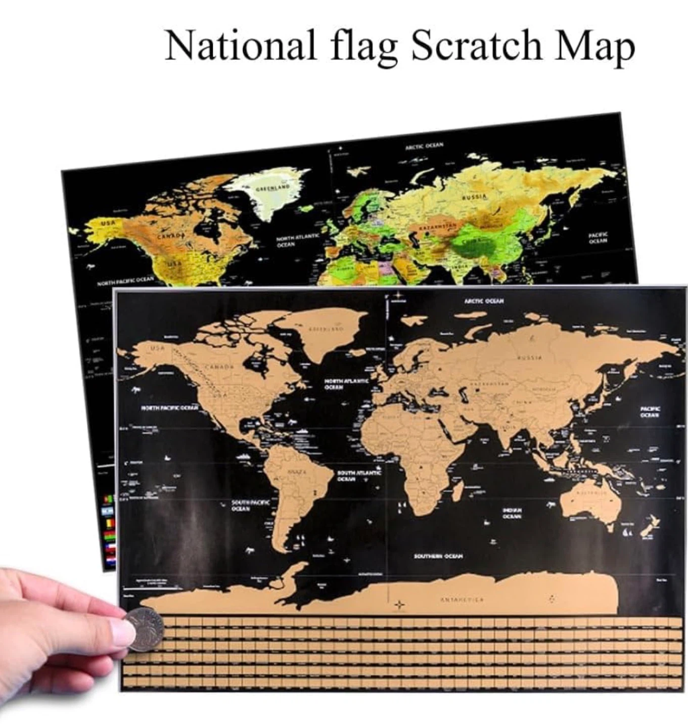 World Scratch Map - 82cm x 59cm - photo 5