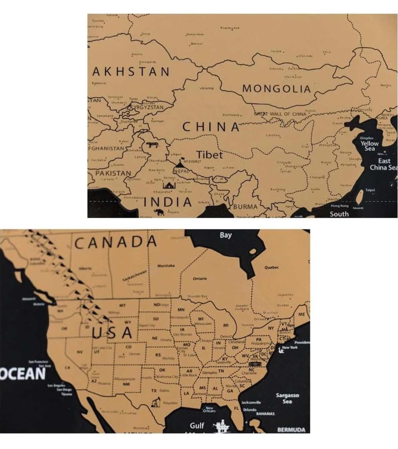 World Scratch Map - 82cm x 59cm - photo 4