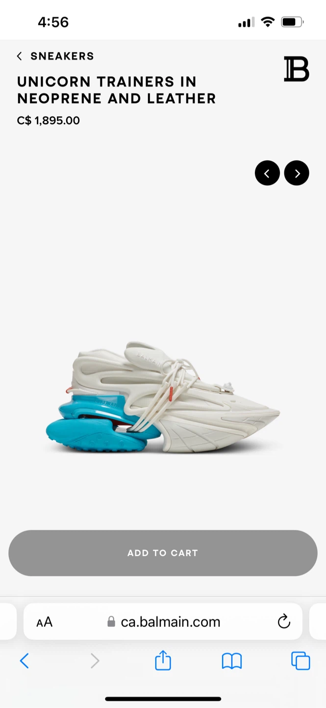 Balmain Unicorn Trainers