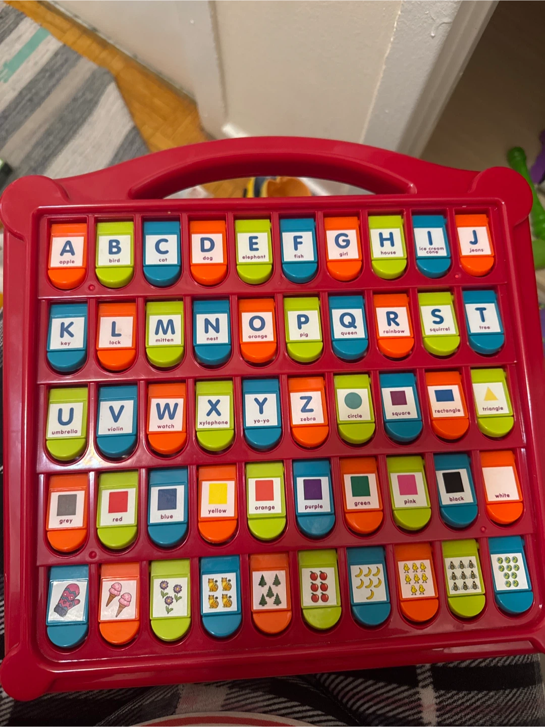 Educational Alphabet and Shape Learning Board
