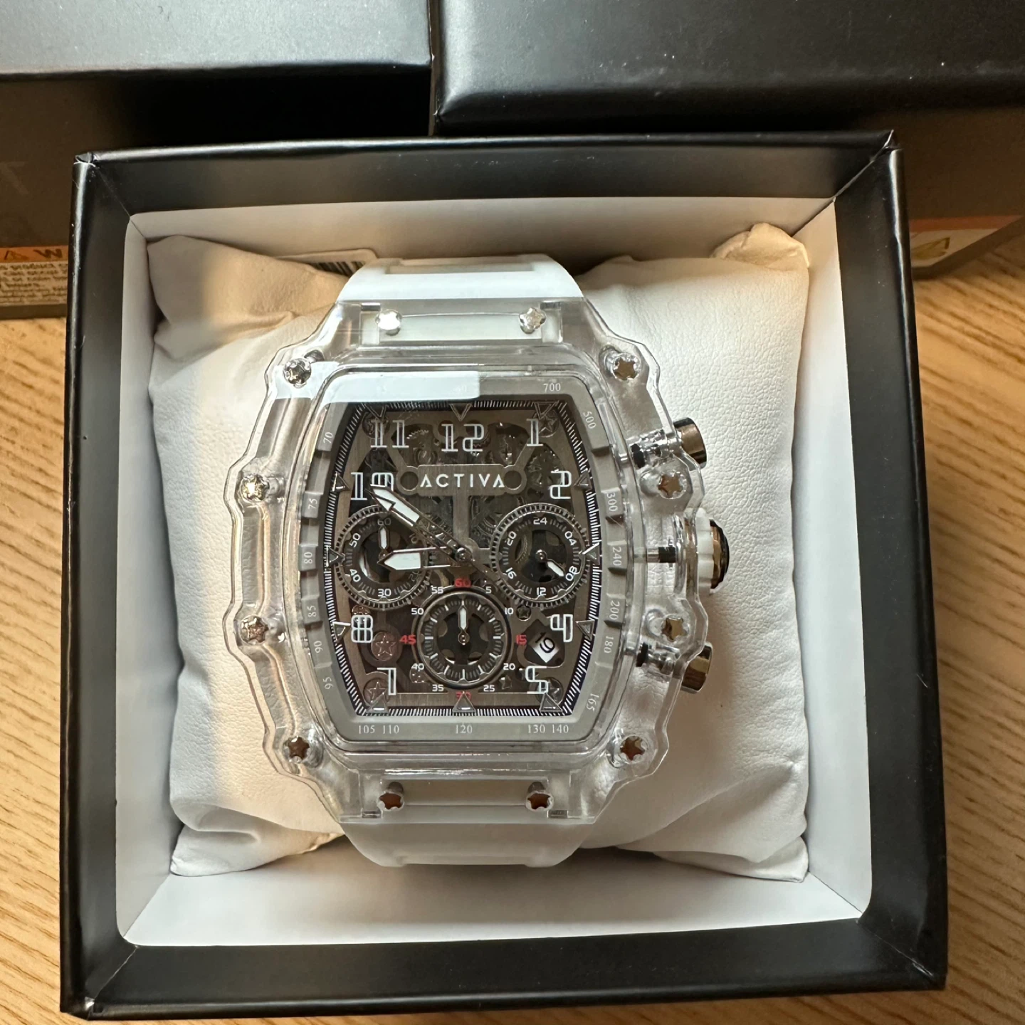 Activa X Invicta Men's Watch w/ Skeleton Dial - 44.3mm, White - photo 3