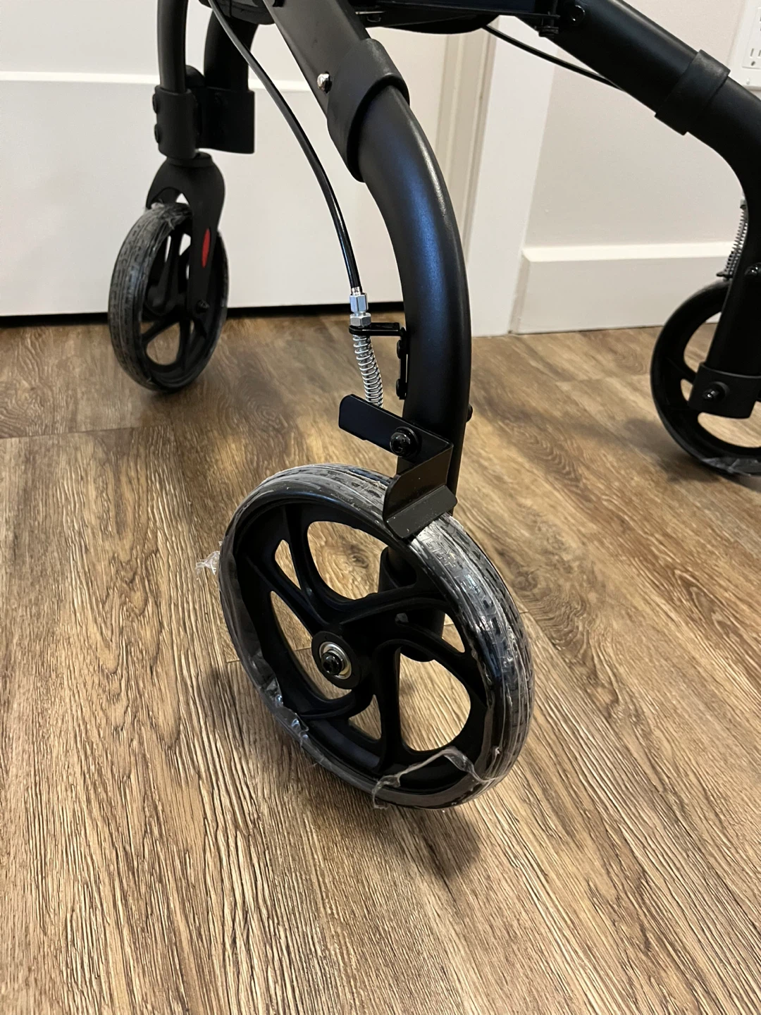 Black 4-Wheel Rollator Walker with Storage Bag - photo 4