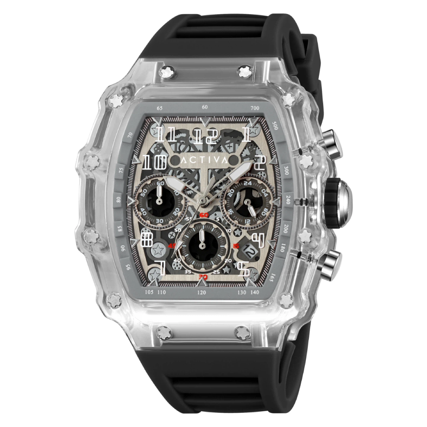 Activa X Invicta Men's Watch w/ Skeleton Dial - 44.3mm, Black