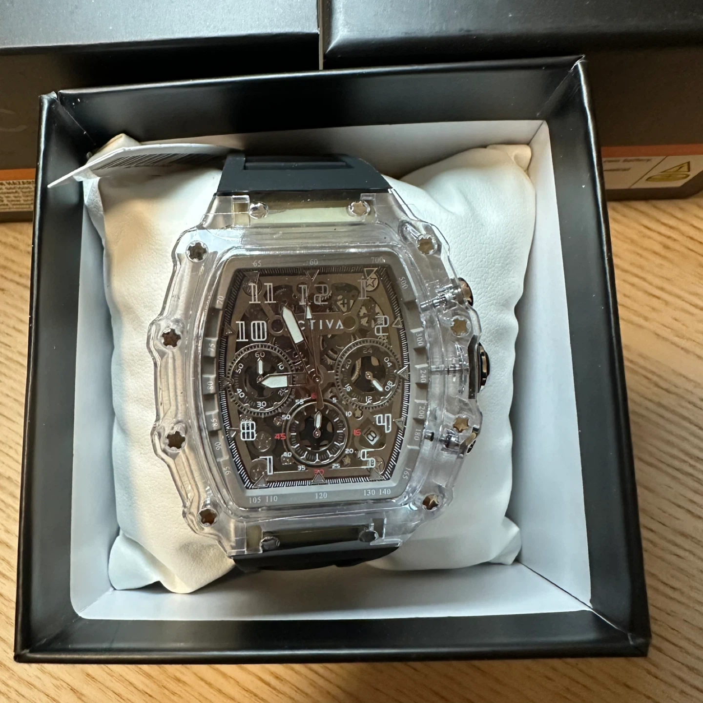 Activa X Invicta Men's Watch w/ Skeleton Dial - 44.3mm, Black - photo 3