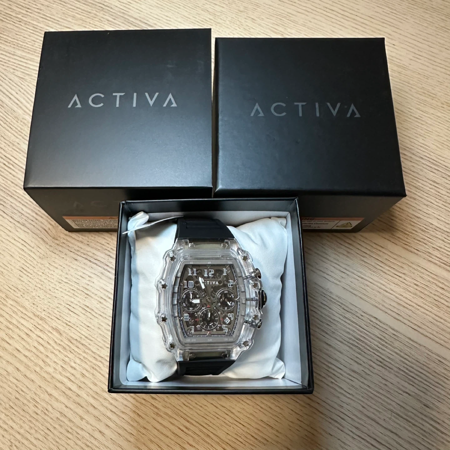 Activa X Invicta Men's Watch w/ Skeleton Dial - 44.3mm, Black - photo 2